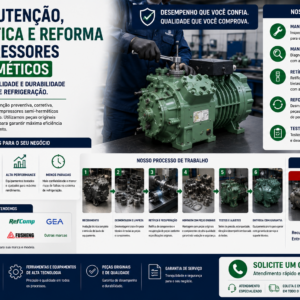 MANUTENÇÃO, RETÍFICA E REFORMA DE COMPRESSORES SEMI-HERMÉTICOS